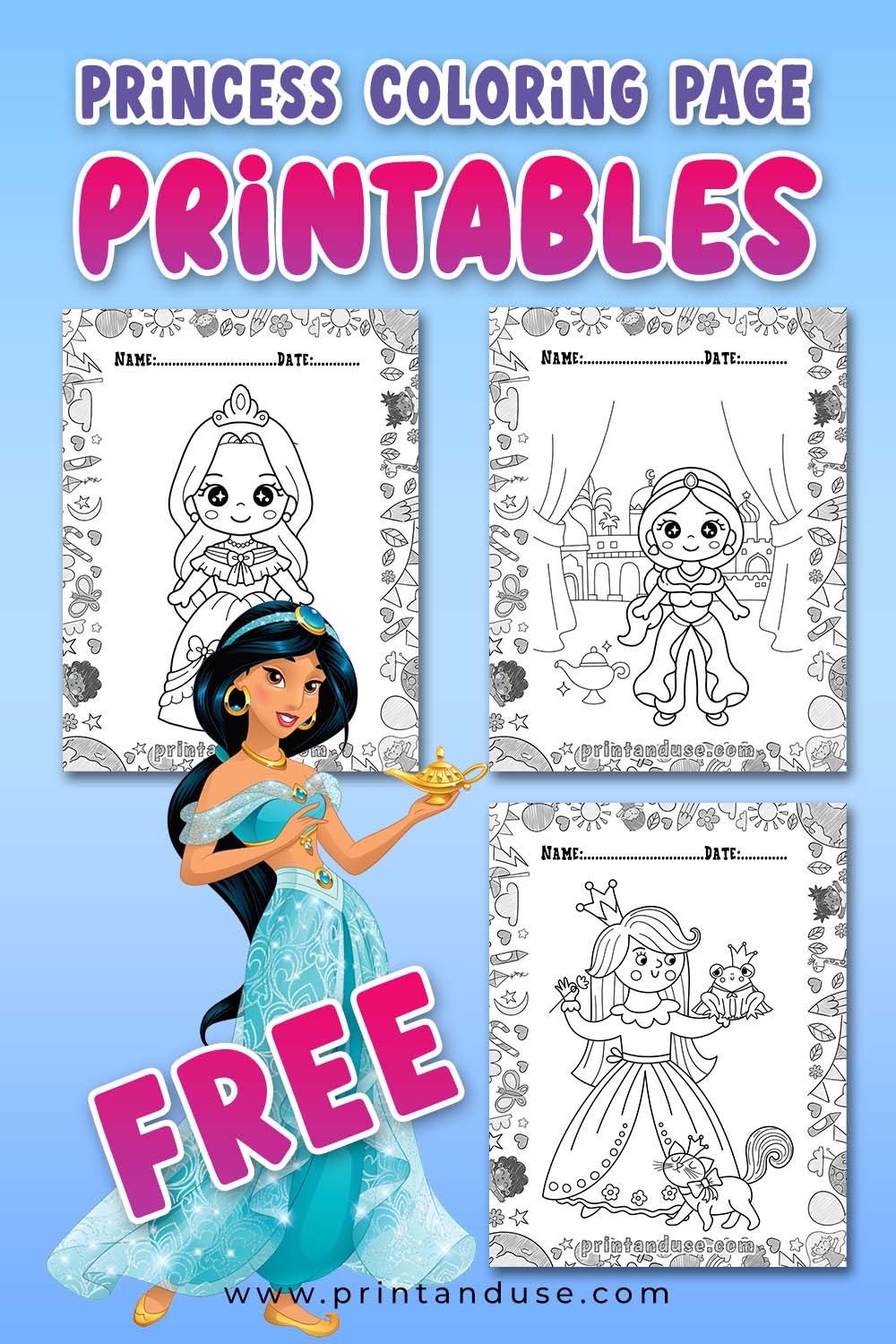 Princess Coloring Page