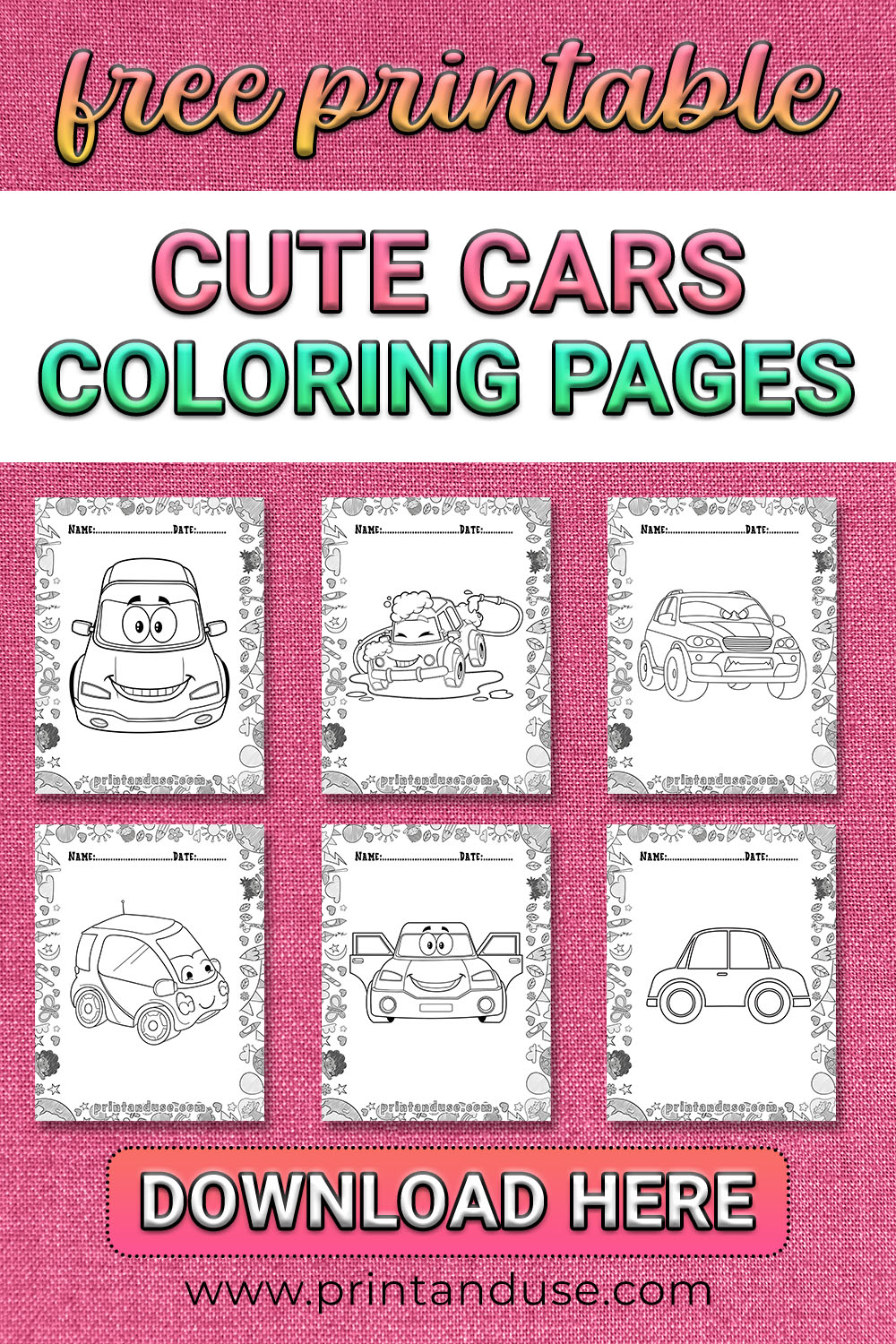 Car Coloring Page
