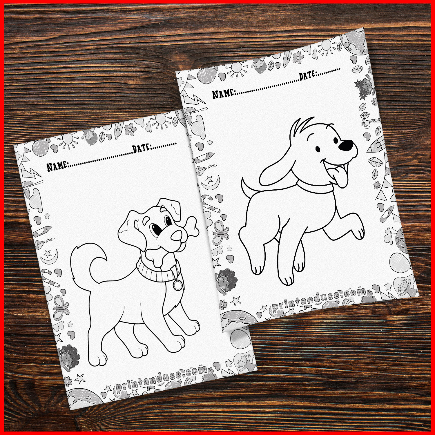 dog coloring pages for kids