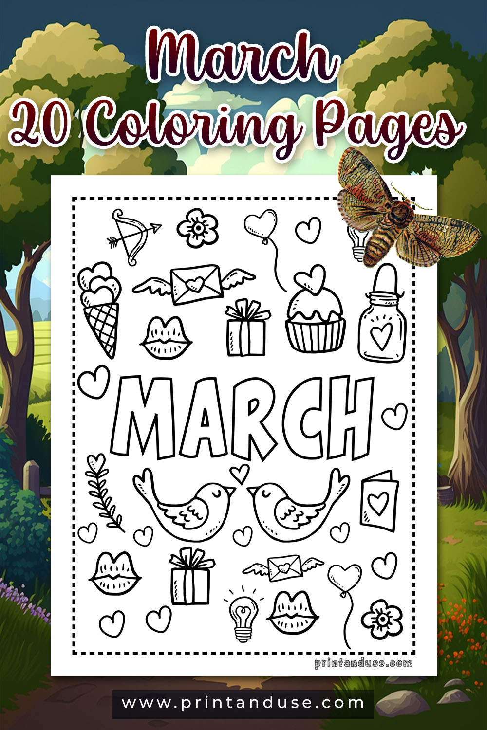 March Coloring Page